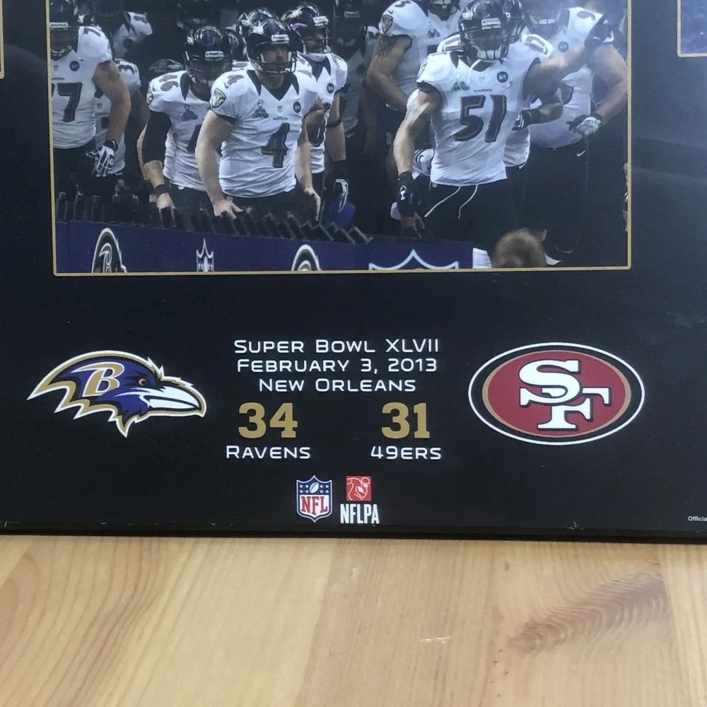 Baltimore Ravens Super Bowl 47 Championship Picture Plaque